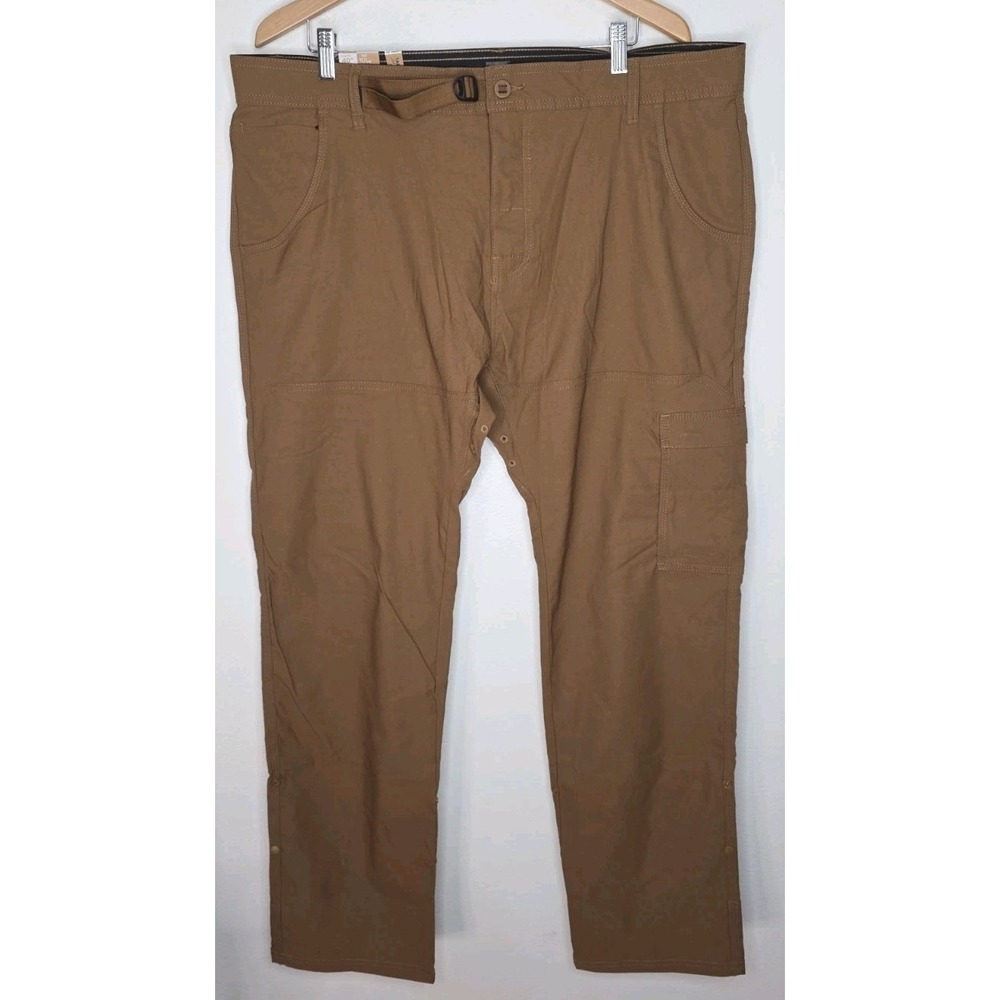 PrAna Stretch Zion II Slim Pant Sepia Men 40x30 Sepia Outdoor Hiking Roll‎ Leg